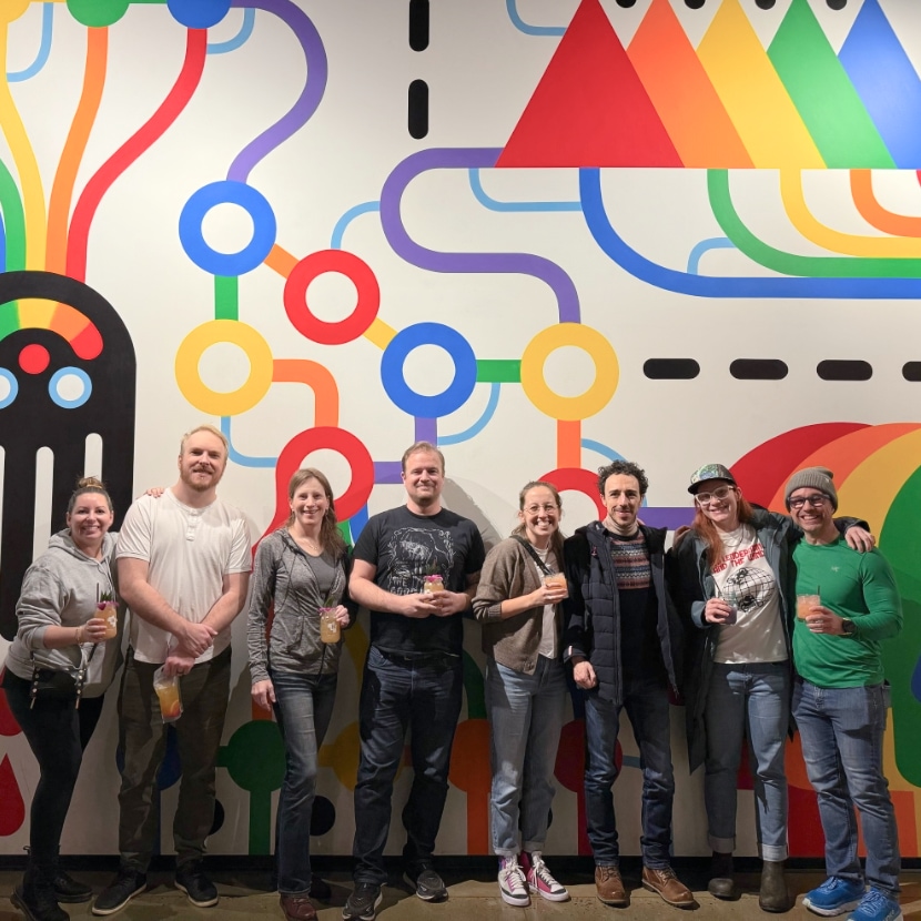 Group photo of smiling faces