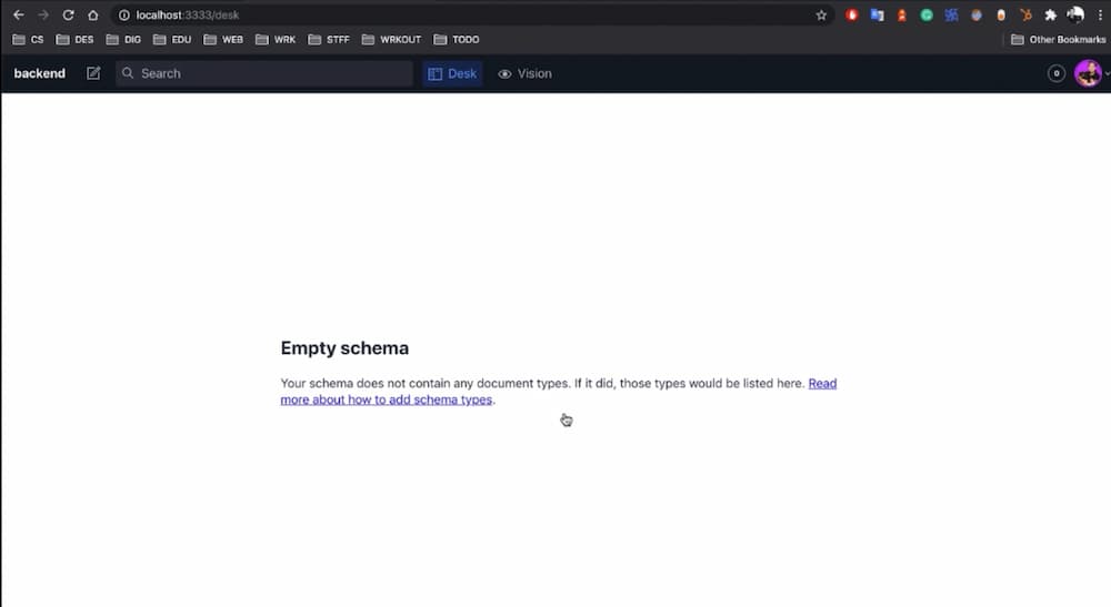 localhost:3333 output results at localhost:3333